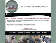 Tablet Screenshot of bctrappers.bc.ca